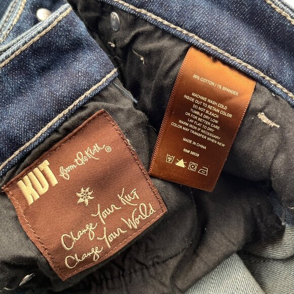 SIZE 14 NWT Kut From The Kloth Cameron Straight Leg Cuffed Jeans - Picture 12 of 12